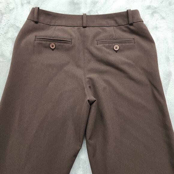 Worthington Pants Womens Size 2P PETITE Brown Modern Fit Trouser Leg Stretch - Picture 3 of 14